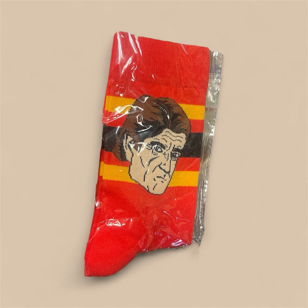 Mike Babcock Socks Babsocks Red Yellow Black Toronto Maple Leafs